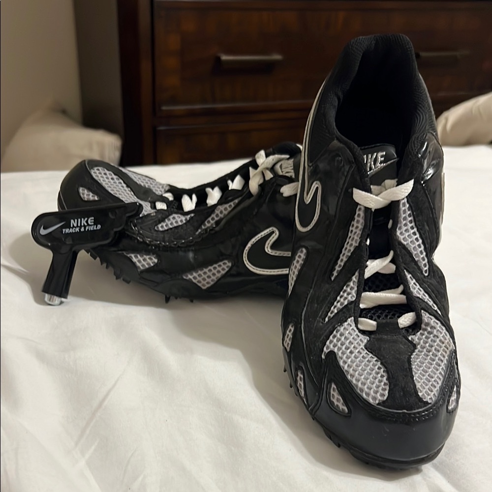 Nike Bowerman Series Black/Silver Track and Field Shoes  Spike Wrench Included